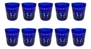 Set of Ten Val Saint Lambert Kent York Dof Glasses