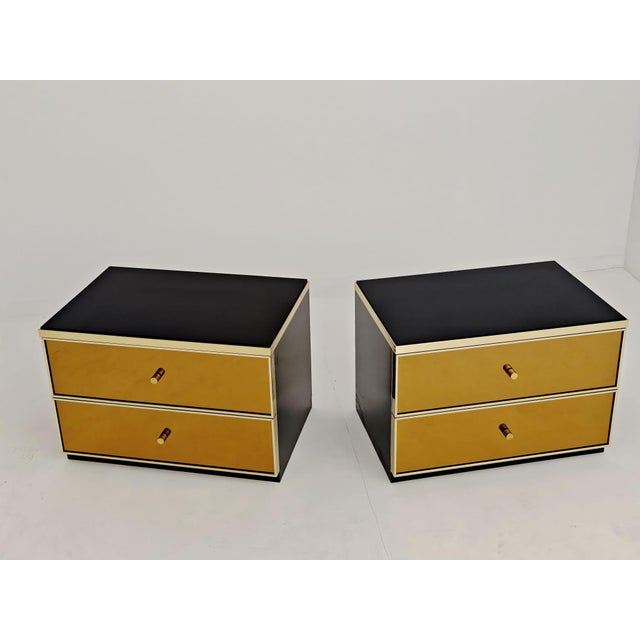 1970s Bedside Tables in the style of Renato Zevi, 1970s, Set of 2 For Sale - Image 5 of 11