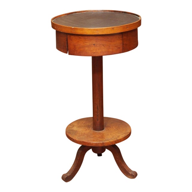 Early 19c. Provincial Drum Table For Sale
