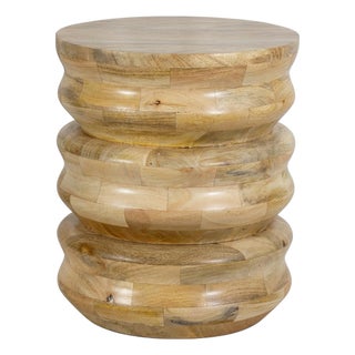 Aria Wood Accent Table, Natural For Sale