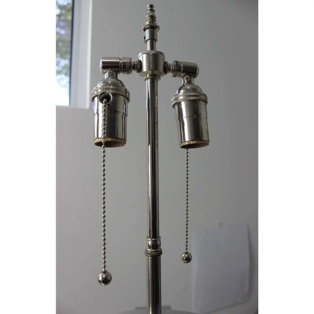 Armillary Steel Table Lamps - The Pair For Sale - Image 12 of 14
