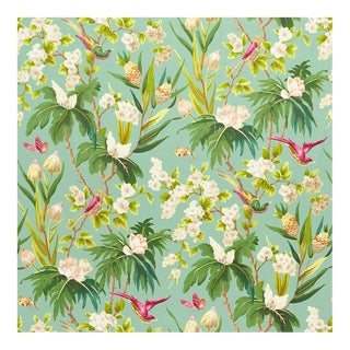 Schumacher Seychelles Cotton Fabric - 5 Yards (New in Box) For Sale