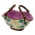 Rare & Beautiful Large Size Antique Victorian Majolica Basket With Outstanding Colors - Circa 1880s For Sale