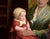 Woman With Two Children in Red - Dutch Style Interior Scene in Oil on Canvas by Joseph Tomanek For Sale In Monterey, CA - Image 6 of 9