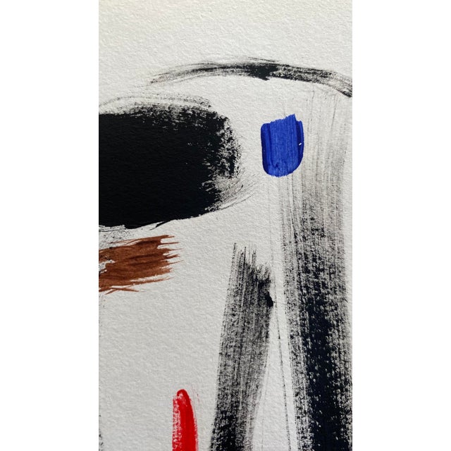 Abstract “2.0” Abstract Brushstrokes on Paper For Sale - Image 3 of 4