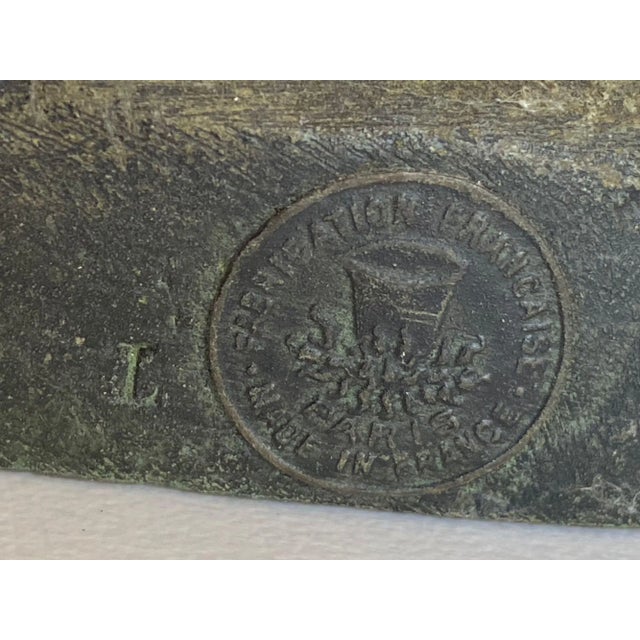 Antique French Bronze Baby Accent Lamp For Sale - Image 10 of 10