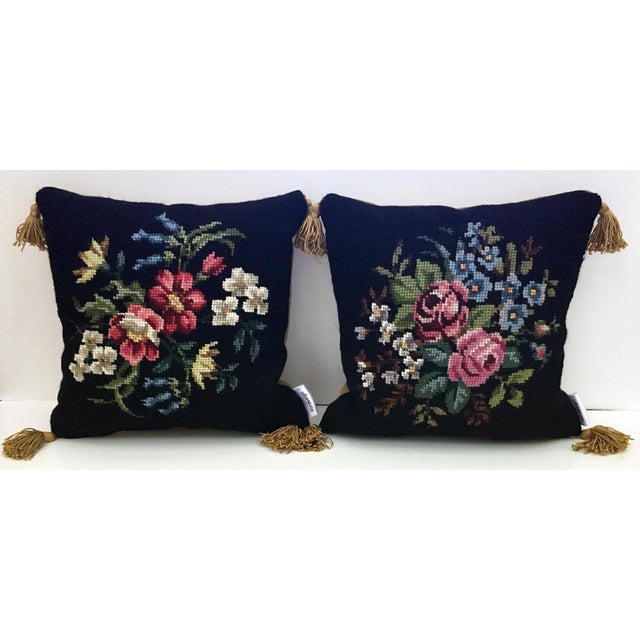 Vintage Needlepoint Pillows A Pair Chairish