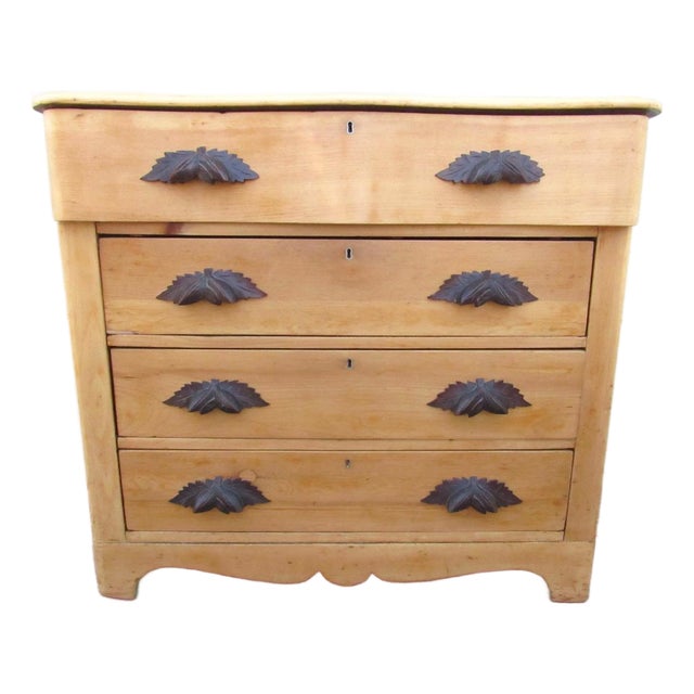 Antique American Scrubbed Pine Dresser For Sale