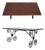 Scrolled Iron Base Coconut Top Dining Room Table For Sale