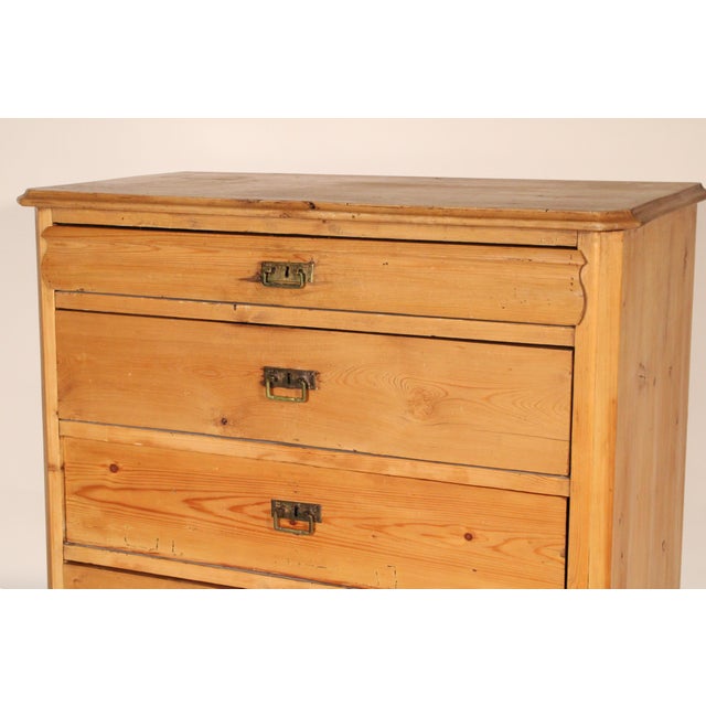 Continental Country Pine Chest of Drawers For Sale In Los Angeles - Image 6 of 11
