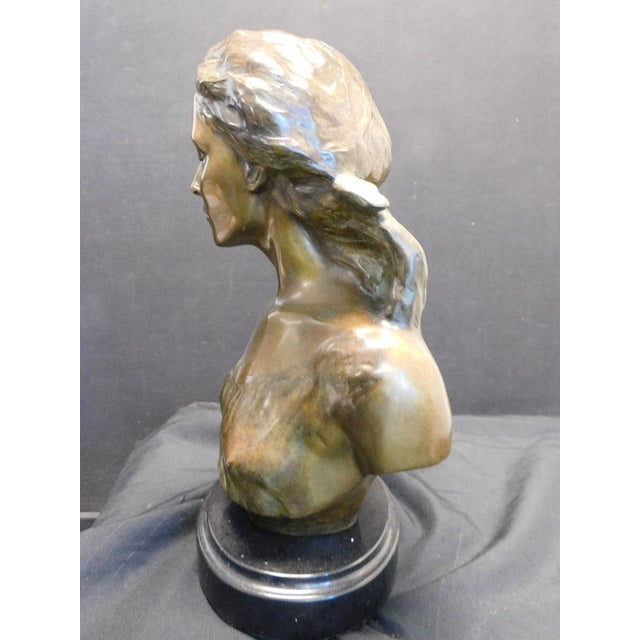 2000 - 2009 Frederick Hart the Muse Suite "Theatre" Bronze Sculpture With Granite Base For Sale - Image 5 of 11
