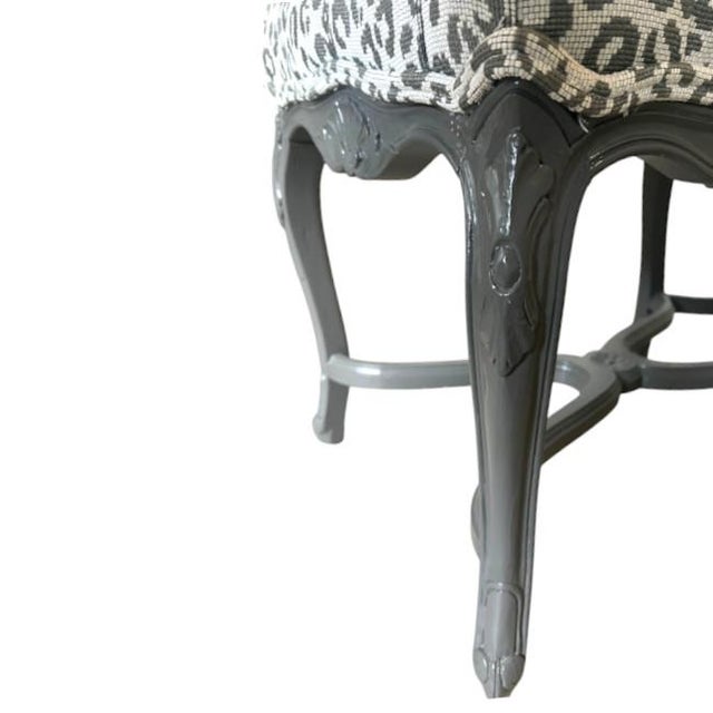 Mid 20th Century Vintage Double X-Base Bench For Sale - Image 5 of 7