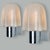 Mushroom Chrome & Glass Wall Lights attributed to Doria Leuchten, Germany 1970s, Set of 2 For Sale - Image 3 of 14