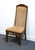 Bernhardt Bernhardt Furniture Solid Walnut Asian Chinoiserie Style Dining Side Chair For Sale - Image 4 of 9