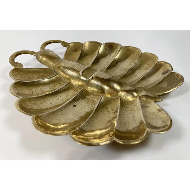 MCM Brass Butterfly Catchall Dish Ashtray For Sale - Image 4 of 7