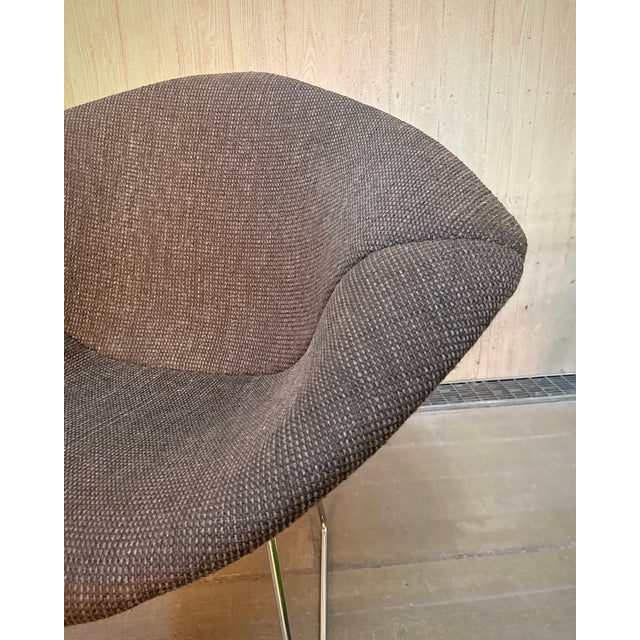 Diamond Chair in Chrome and Brown Upholstery for Knoll International, 1980s For Sale - Image 15 of 16