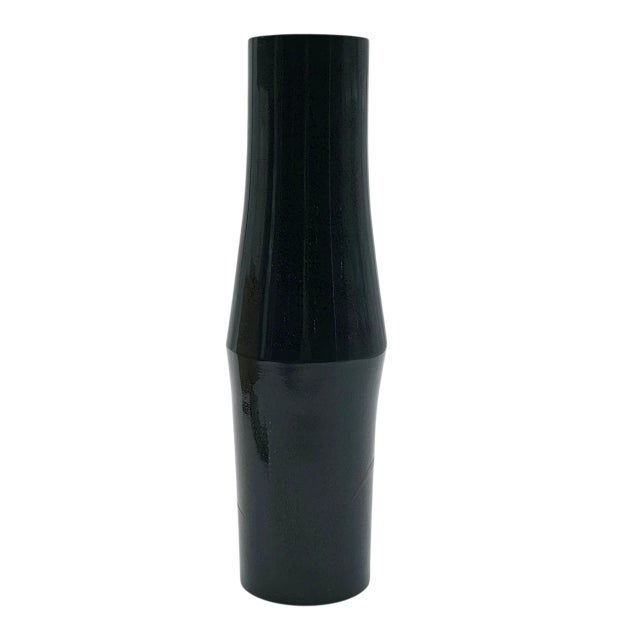 Japanese Vintage Yakumo-Nuri Japanese Lacquer Vase With Copper Core and Grasshopper Motif in Box 12.5" For Sale - Image 3 of 9