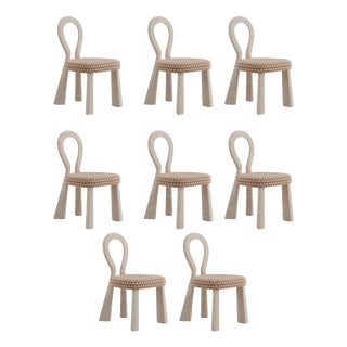 Mary III Dining Chairs with Upholstered Legs by Ottiu, Set of 8 For Sale
