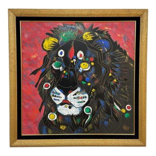 "King" by Tiefeng Jiang, Limited Edition Serigraph, Hand Signed & Numbered, Framed For Sale