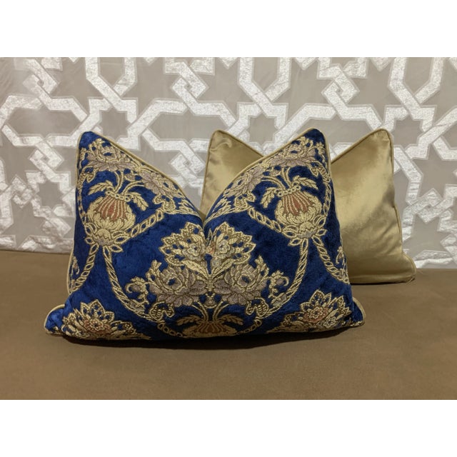 1950s Vintage Re-Designed and Hand-Engineered Pillow Covers - a Pair For Sale - Image 5 of 6