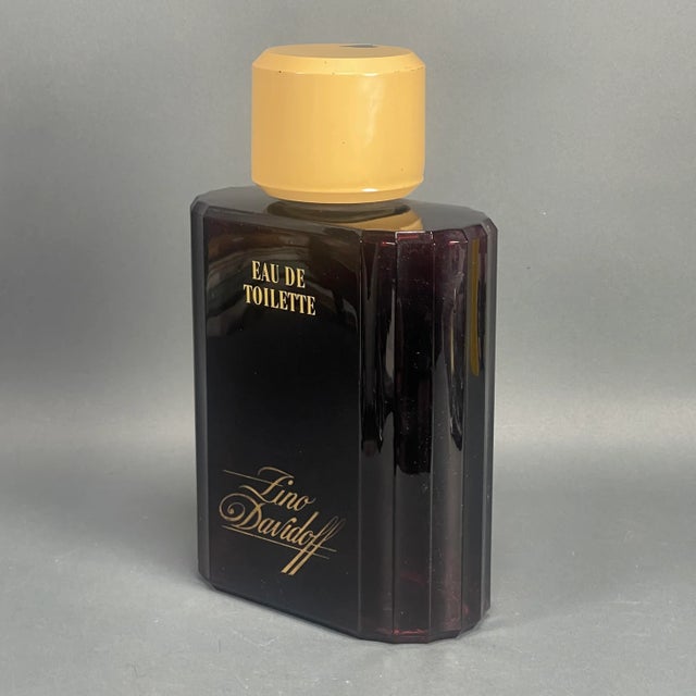 Mid-Century Modern Vintage Zino Davidoff Cologne Counter Display Aubergine Glass Factice Bottle For Sale - Image 3 of 12
