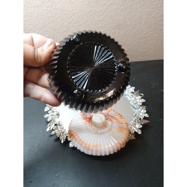 1970s Exquisite Fenton Akro Agate Vanity Trinket Jar For Sale In Dallas - Image 6 of 6
