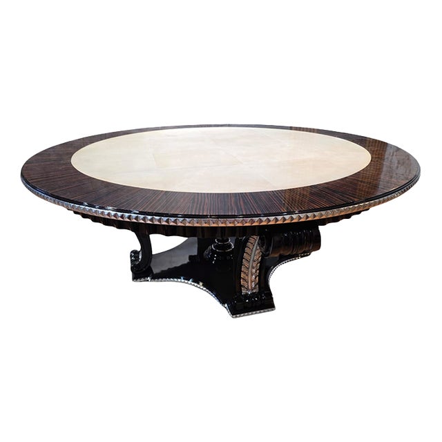 Round Dining Table, 1980s For Sale