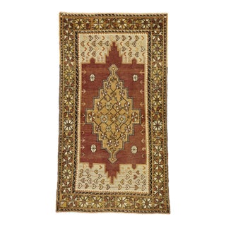 Vintage Turkish Oushak Rug with Modern Style - 03'10 x 06'11 For Sale