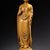 Plastic Late 20th Century Carved Figure of a Standing Buddha in Ivory-Tone Finish For Sale - Image 7 of 10