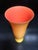 1990s Vintage Orange and Yellow Mayo Murauó Mozart Murano Glass Vase For Sale - Image 5 of 5