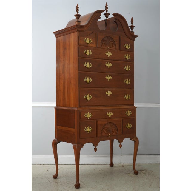 Age: C.1997 Details: Finish no.3 New England Style Dovetailed Drawer Construction Fine Carved Details High Quality...