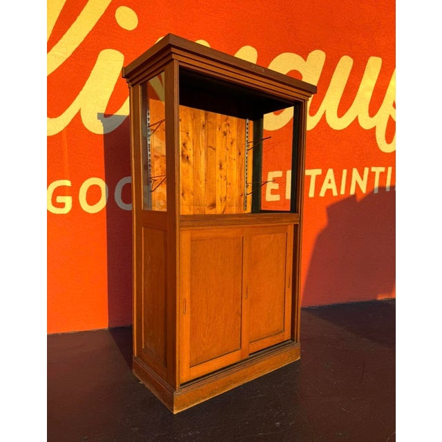 Farmhouse Antique Duluth Mercantile Cabinet For Sale - Image 3 of 15