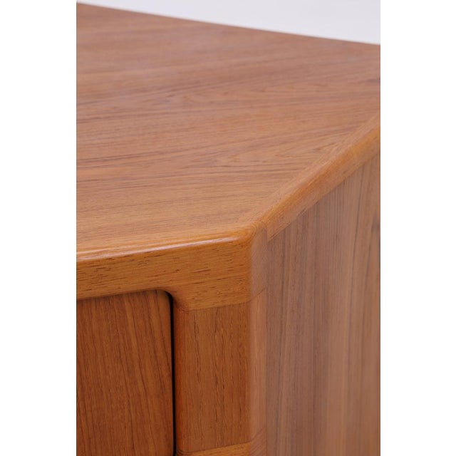 Brown Vintage Danish Teak Corner Chest of Drawers from Dyrlund For Sale - Image 8 of 14