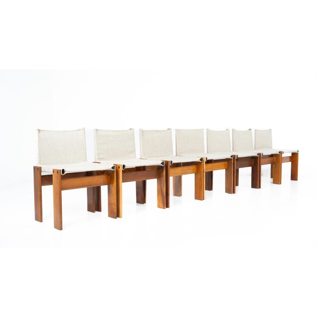 Wood Monk Dining Chair attributed to Afra & Tobia Scarpa for Molteni, 1970s For Sale - Image 7 of 18