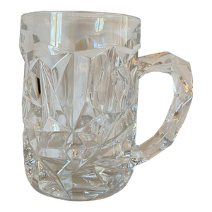 Late 20th Century Tiffany & Co. Rock Cut Crystal Beer Mug/Stein