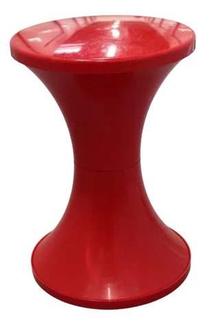 Space Age Red Plastic Stool