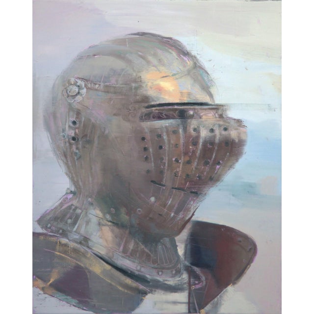 Pearly Shell by Elena Burykina | Oil on panel Portrait of a knight in armor. For Sale