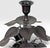 Metal Vintage Brutalist Hollywood Regency Metal Leaf Candlesticks - A Pair For Sale - Image 7 of 13