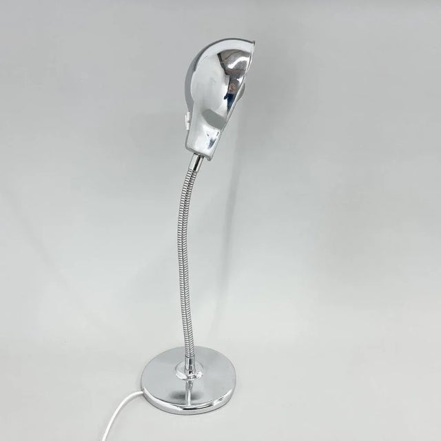 Chrome Adjustable Table Lamp, Italy, 1960s For Sale - Image 4 of 9