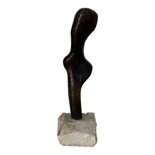 Bronze Female Torso Sculpture by Artist D. Garmen For Sale