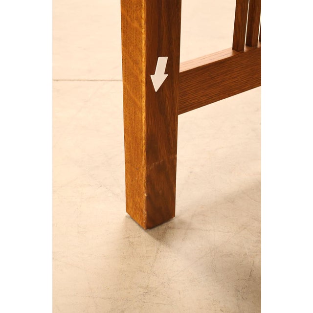 Stickley Mission Collection Oak Spindle Writing Desk For Sale - Image 18 of 18