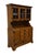 American Ethan Allen Heirloom Nutmeg Maple 48" Buffet W. Display Hutch 10-6007 / 10-6016 For Sale - Image 3 of 11