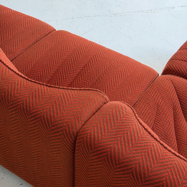 Burnt Orange Model 9000 Modular Sectional Sofa by Tito Agnoli for Arflex For Sale - Image 8 of 11