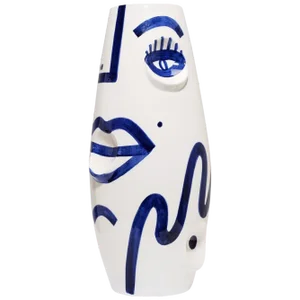 Eye Face Ceramic Vase by Malwina Konopacka