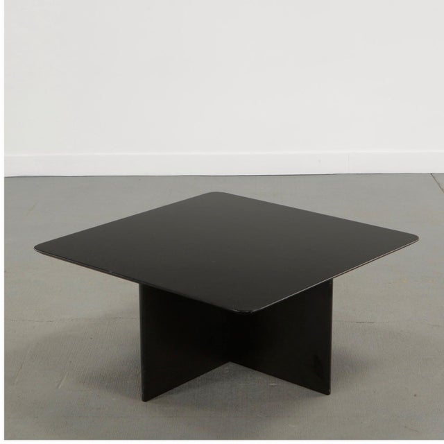 Late 20th Century Italian Nesting Coffee Cocktail Table Set Black Lacquer For Sale - Image 16 of 18