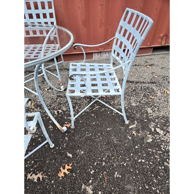 Vintage Brown Jordan Outdoor Dining Table & 4 Chairs Chairish