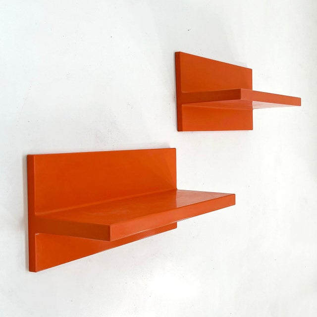 Kartell Orange Wall Shelf by Marcello Siard for Kartell, 1970s For Sale - Image 4 of 8
