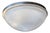 Vintage Ceiling Lamp with Stainless Steel Frame and White Mottled Glass Shade by Putzler, 2000s For Sale