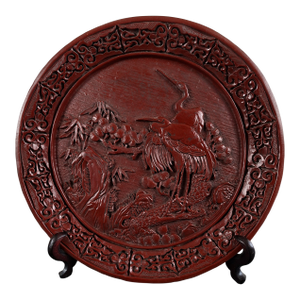 Chinese Cinnabar Cranes Plate