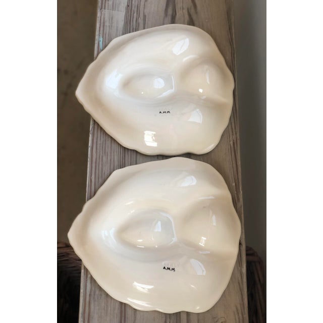 Ceramic Vintage Italian Artichoke Plates in an Ivory Glaze-Set of 2 For Sale - Image 7 of 10